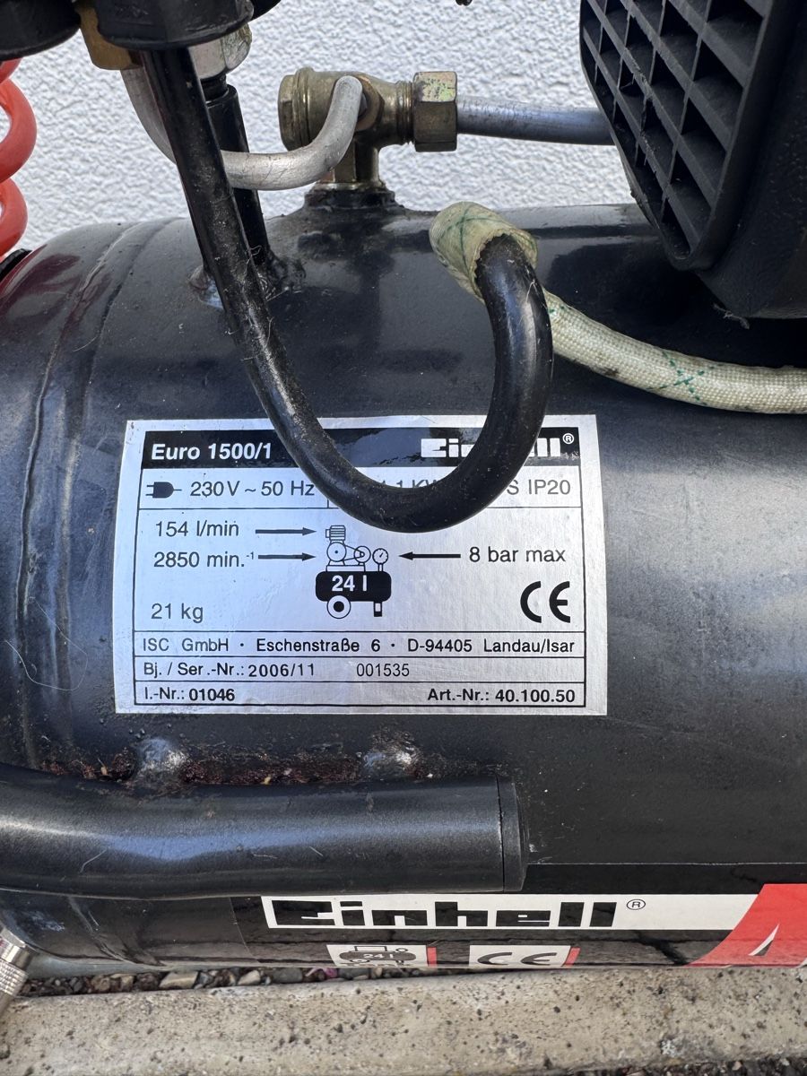 Einhell Compressori: Einhell AirTech EURO 1500/1 Kompressor mit Zubehören – Usato da Aarau venduto da ramon_kuebler 2