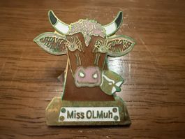 Pin Anstecknadel Miss OLMuh Kuh Motiv Sammlerstueck