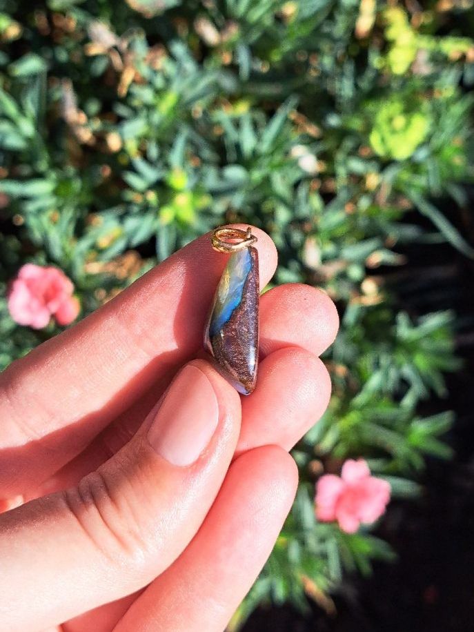 Pietre preziose: Boulder Opal aus Australien Anhänger – Nuovo e nell'imballaggio originale da Richterswil venduto da Viorella 4