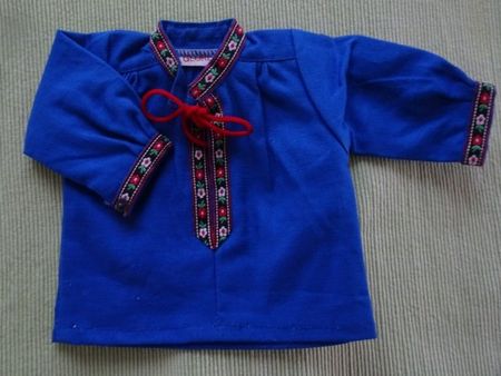 Puppenkleid. FOLKLORE Hemd NEU Puppengrösse 40cm