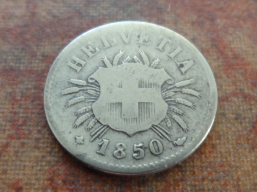 Tutti le monete: 5 Rp. 1850 – Usato da Romanel-sur-Lausanne venduto da Swift13