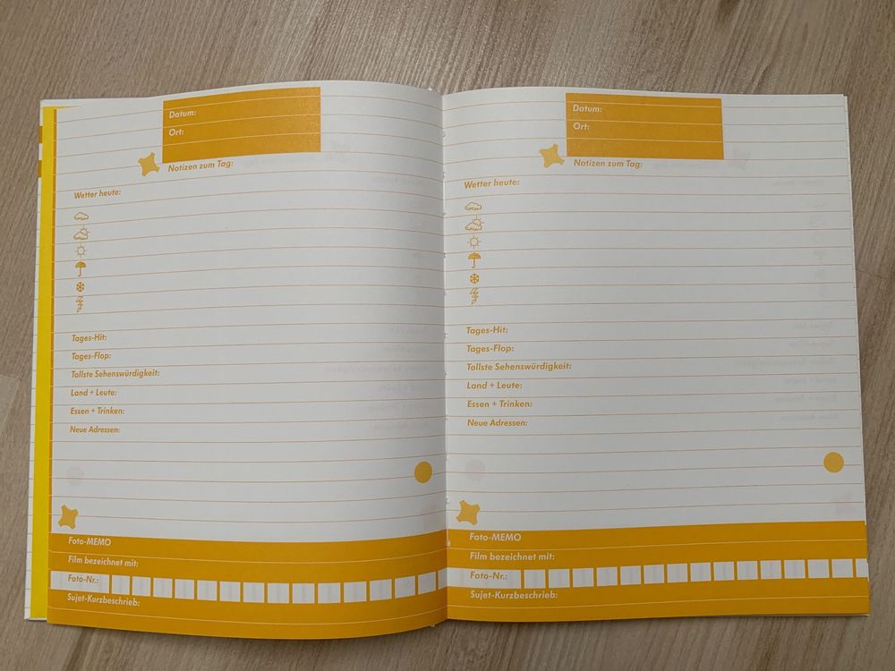 Reise-Notizen Tagebuch zum selber ausfüllen 4