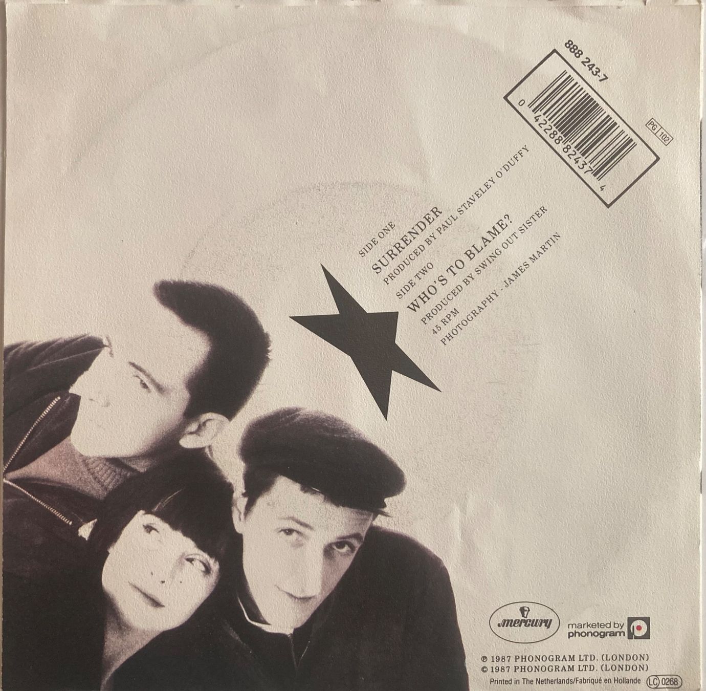 Dischi in vinile: SWING OUT SISTER - SURRENDER – Usato da Poliez-Pittet venduto da Newtown-Records 1