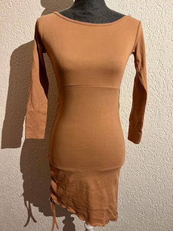Mädchen Sommekleid Braun Gr 158/164