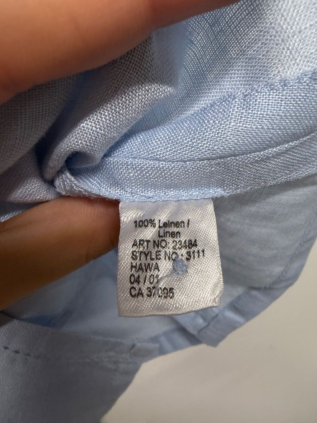 Windsor Tops: Windsor Weste hellblau 100% Leinen Gr. 38 – Gebraucht aus Itingen von Granini_93 1