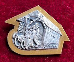 Fasnachtsplakette Kriens Gold 1991  Krienser