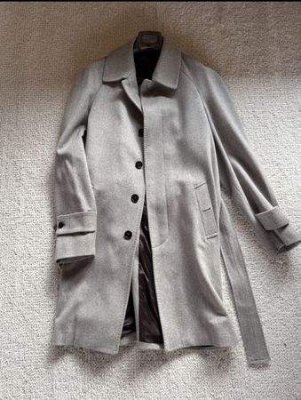 Luxury Pini Parma Raglan Coat 100% Loro Piana Wool - Size 50