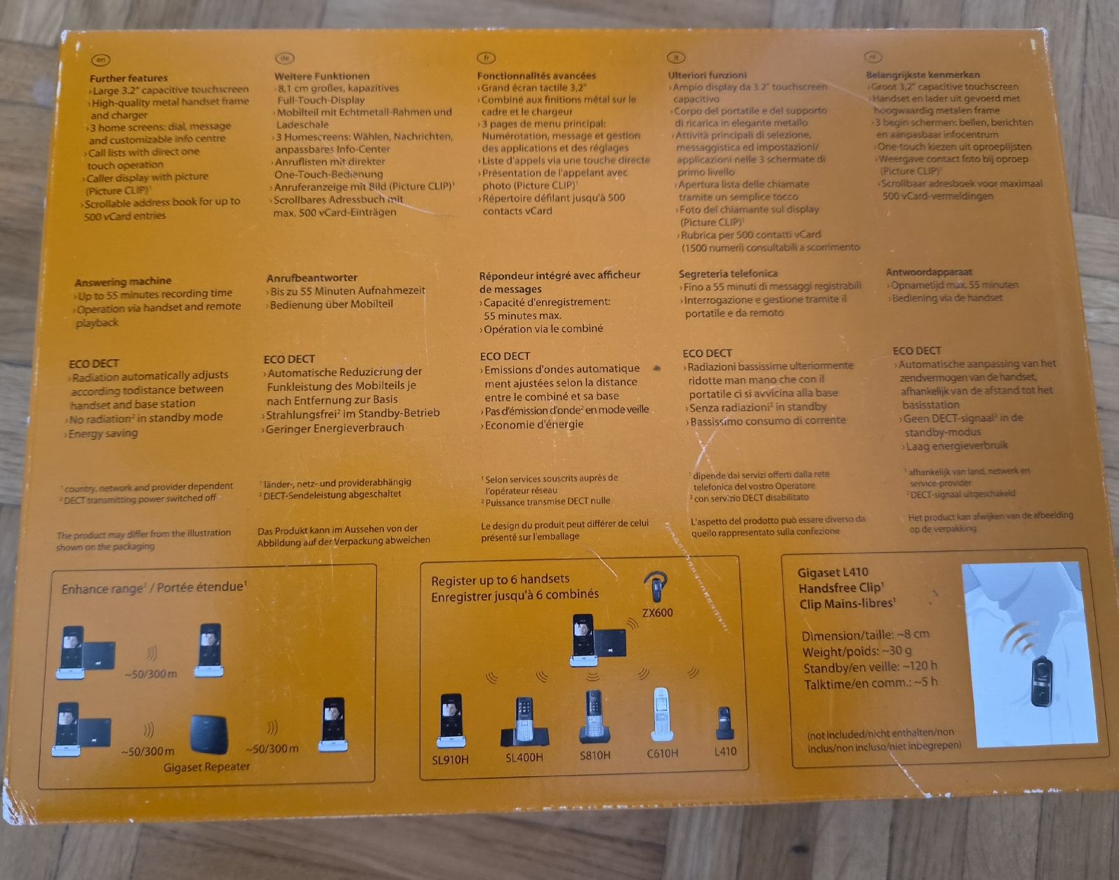 Gigaset Telefoni: Gigaset SL910A Premium DECT Telefon mit Touchscreen – Usato da Dübendorf venduto da RoboAnd 3