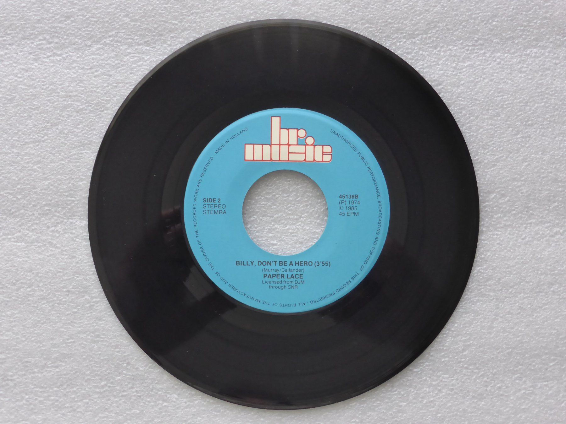 Dischi in vinile: Vinyl Single   PAPER LACE – Usato da Küssnacht am Rigi venduto da Mondkinder 2