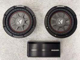 500 Watt RMS - Kicker Subwoofer Set komplett