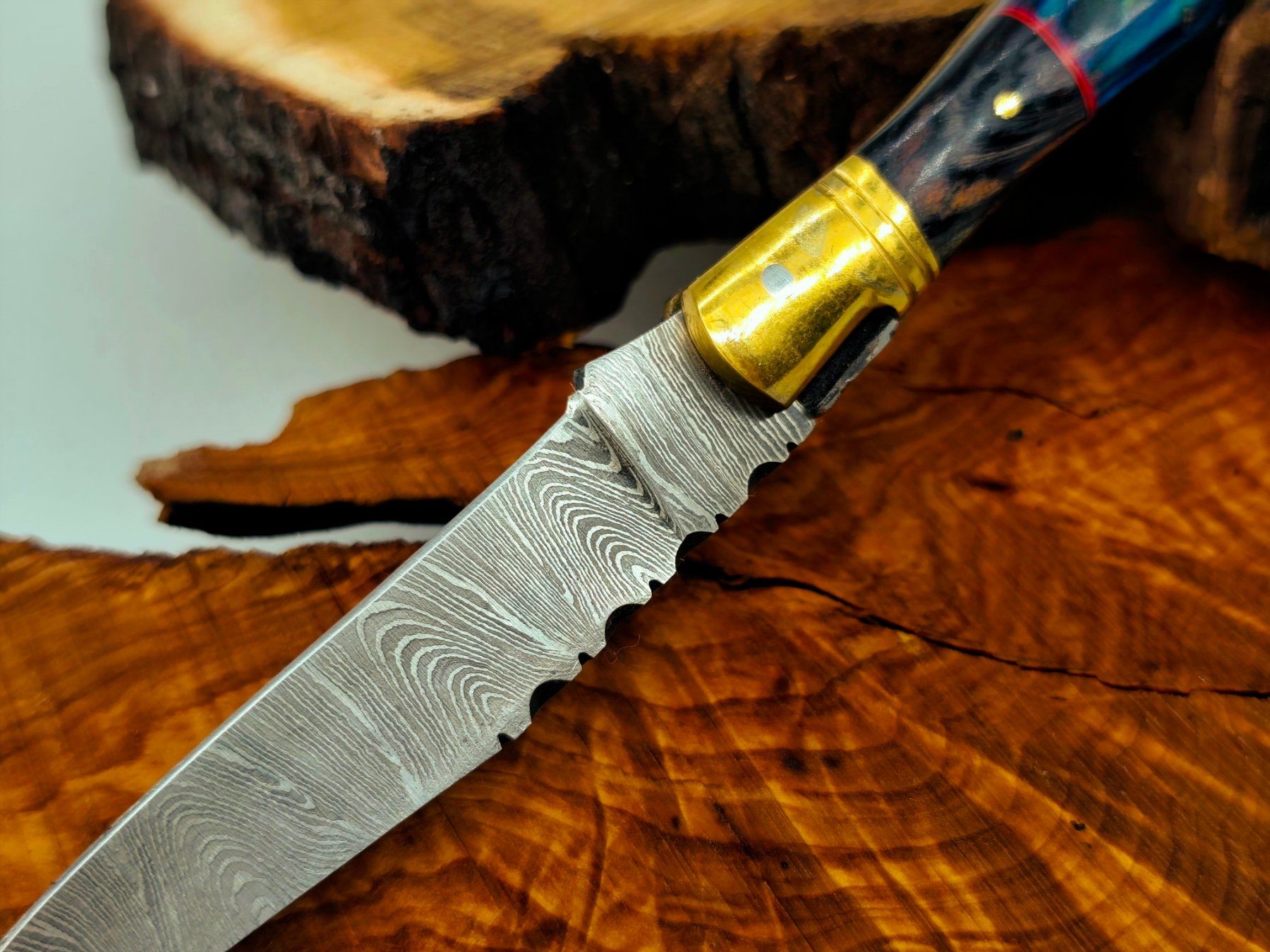 Accessori: Laguiole Damast Messer Klappmesser echtes Damastmesser – Nuovo e nell'imballaggio originale da Arlesheim venduto da Premius_1 4
