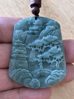 Chinese magnifique jade figure paysage