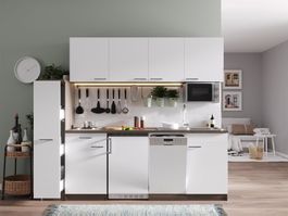 789 Singleküche Küchenzeile 225cm E/Y/W - Küche Einbauküche