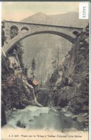 Pont sur le Triege a Tretian (Triquent) pres Salvan - colori