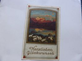 Litho,Sissach,zum Bären,Lehrer Ebnöther,1921,Glückwunsch