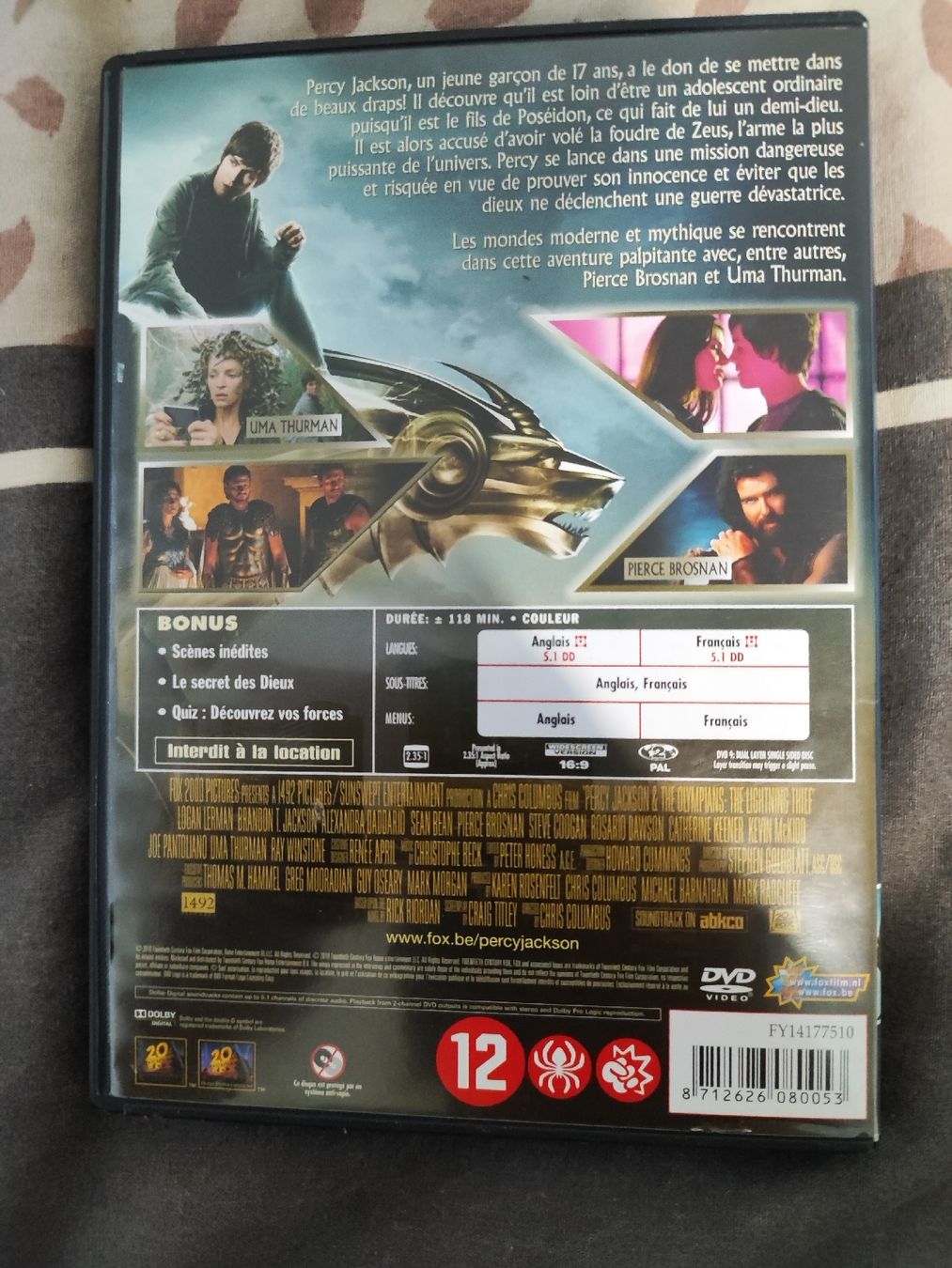 Alle DVDs: DVD Percy Jackson - Le Voleur de Foudre – Gebraucht aus Vétroz von mrcl01 2