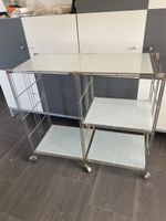 Servierwagen Metall Glas Rollen 3 Ablagen guter Zustand