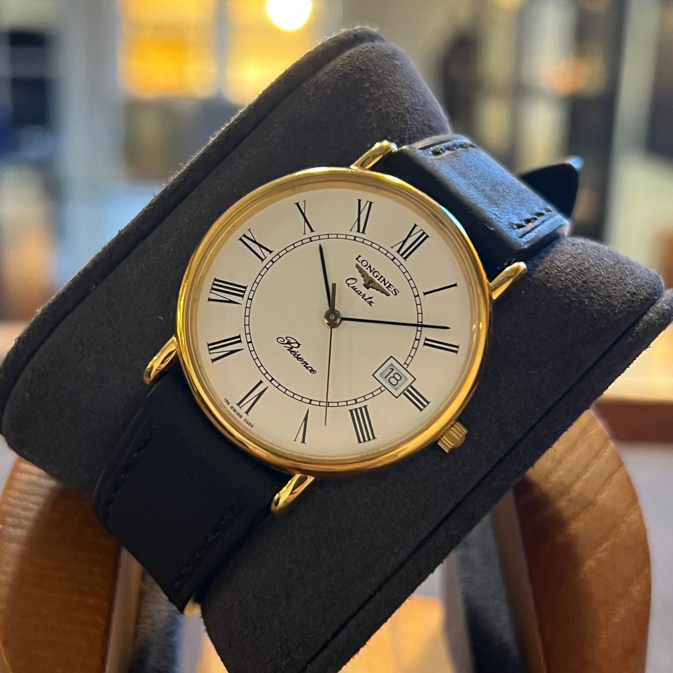 Longines Uhren: Longines Présence Quartz Date Gold Plated – Gebraucht aus Carouge GE von Watchaser 8