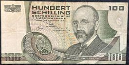 Hundert Schilling Schein, Österreich, 2. Januar 1984