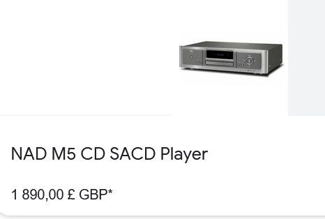 Nad Lettore multimediale & Streamer: NAD M5 CD/SACD Player – Usato da Collonges venduto da arashee 5