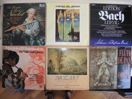 Lot Vinyl 7 LP s Klassik Flöten Orgel Nicolet  Madrigalisten