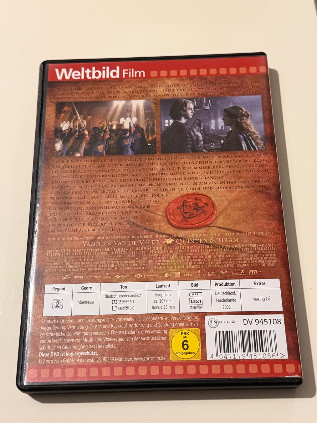 Tutti i DVDs: DVD: Der Brief für den König – Usato da Altstätten SG venduto da sheamus 1