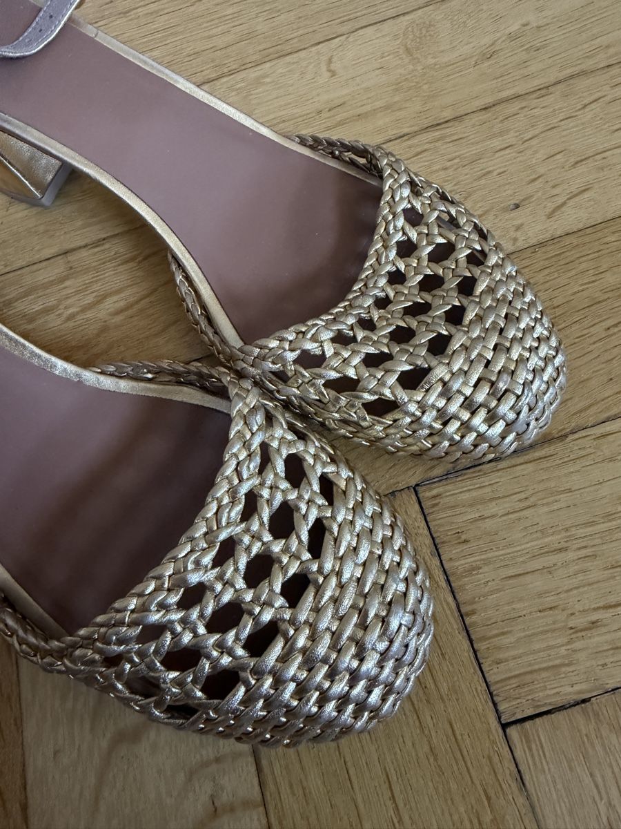 La Redoute Scarpe da donna: Sandales à talons La Redoute dorées - taille 41 – Usato da Lausanne venduto da Stephaniesdressing 2