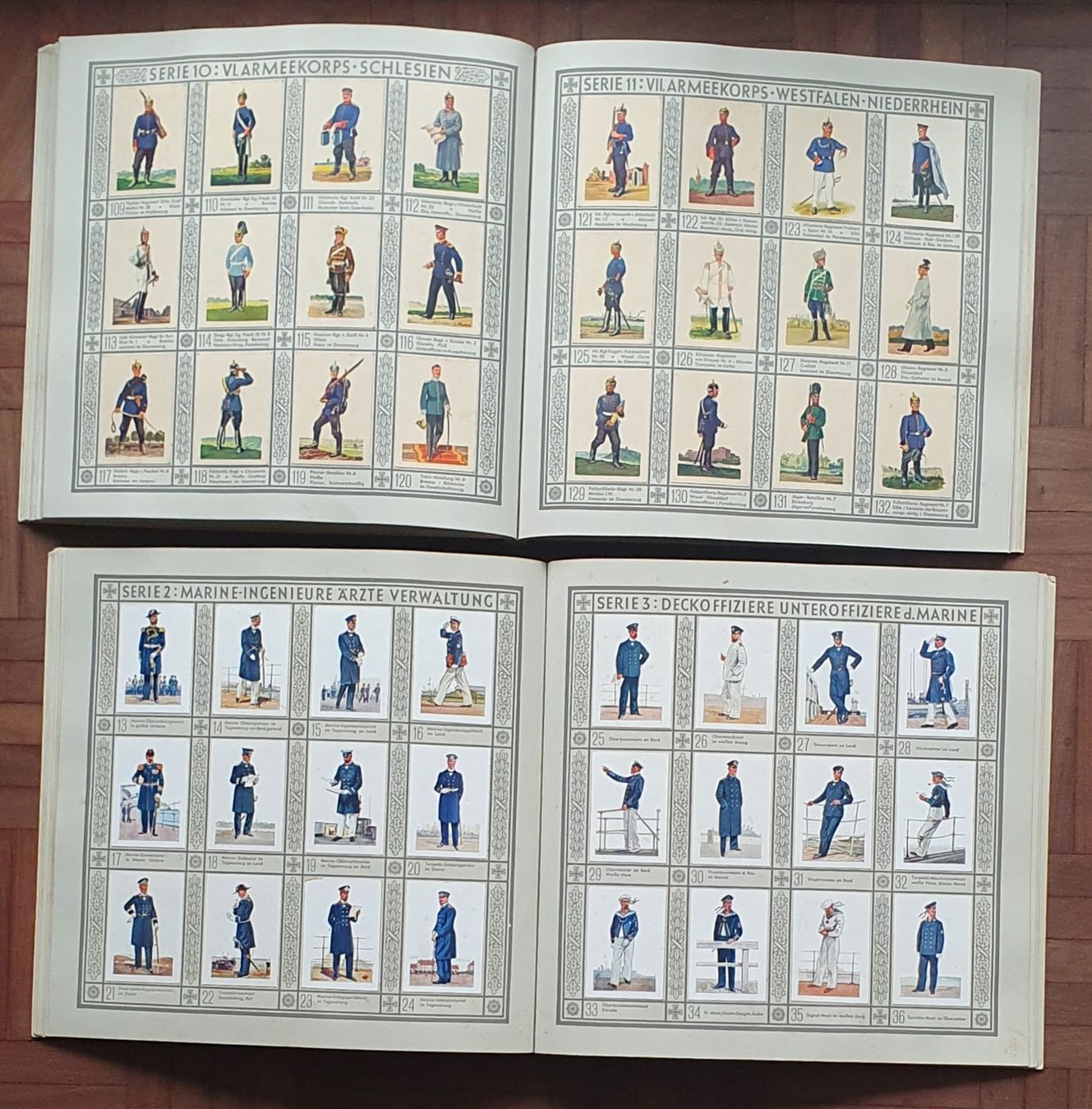 Carte collezionabili: 2 Zigarettenbilderalbum  - Uniformen – Usato da Kreuzlingen venduto da Rschweiz1 3