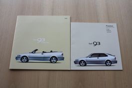 Saab 93 Cabrio Prospekt mit Preisliste Modelljahr 2000