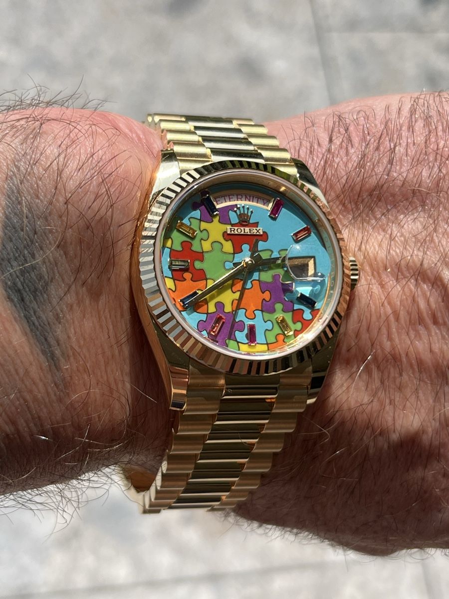 Rolex Orologi: Rolex Day-Date 36 Puzzle YG – Nuovo e nell'imballaggio originale da Avry-devant-Pont venduto da Tig08 1