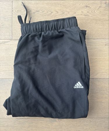 Vintage Adidas Trainerhose/Sweatpants, Schwarz Fit M Size L