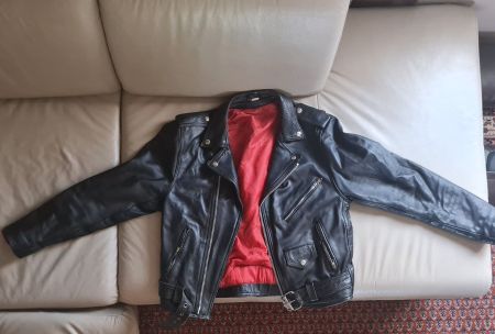 Lederjacke schwarz , Grösse S