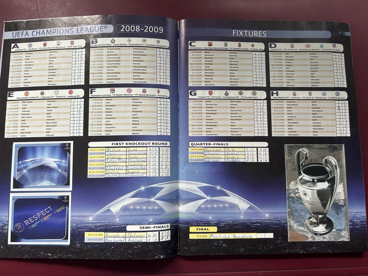 Panini Album: Panini Champions League 2008-2009 – Nuovo (secondo la descrizione) da Binningen venduto da Flagello 2