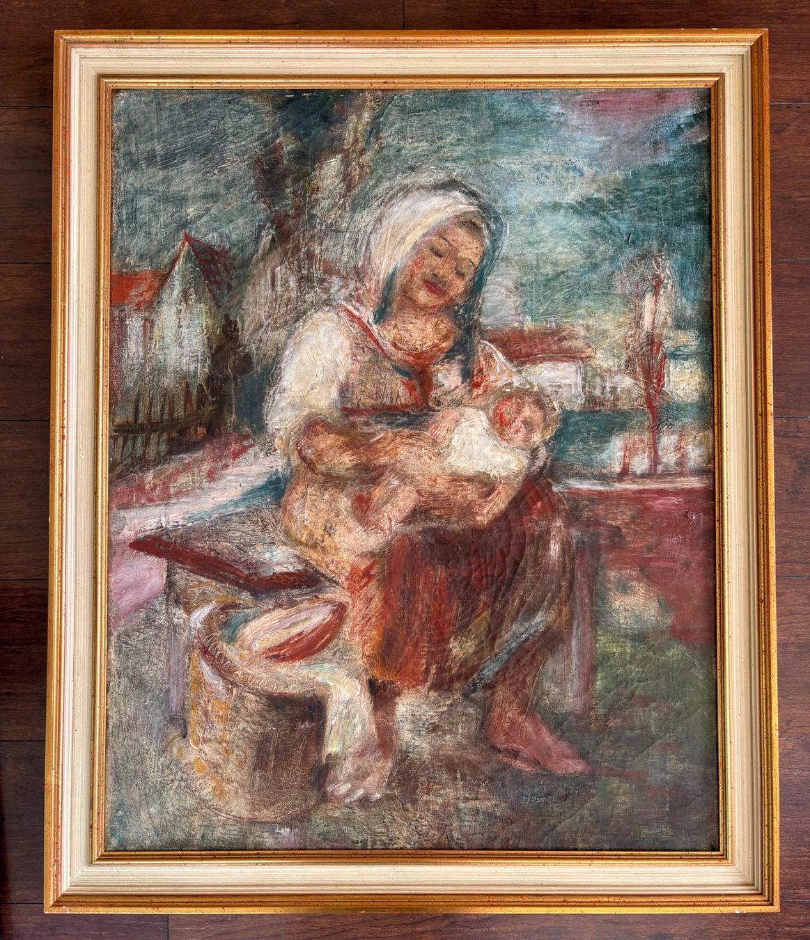 Dipinti: Ölgemälde "Mutter mit Kind" – Usato da Schaffhausen venduto da mar_dg95