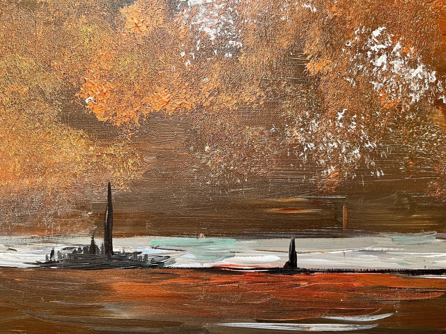 Tableaux: Toile acrylique - "Horizon" – D'occasion à Pully par Artemisya 3