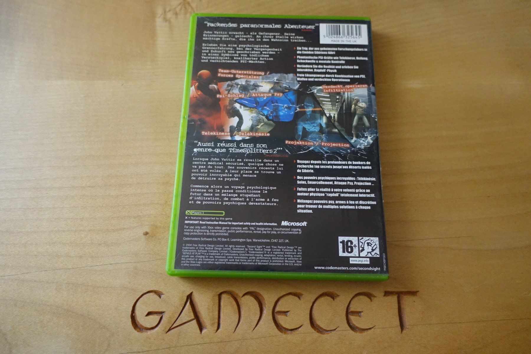 Microsoft Jeux: Second Sight – D'occasion à Steinach par Gamecet 2