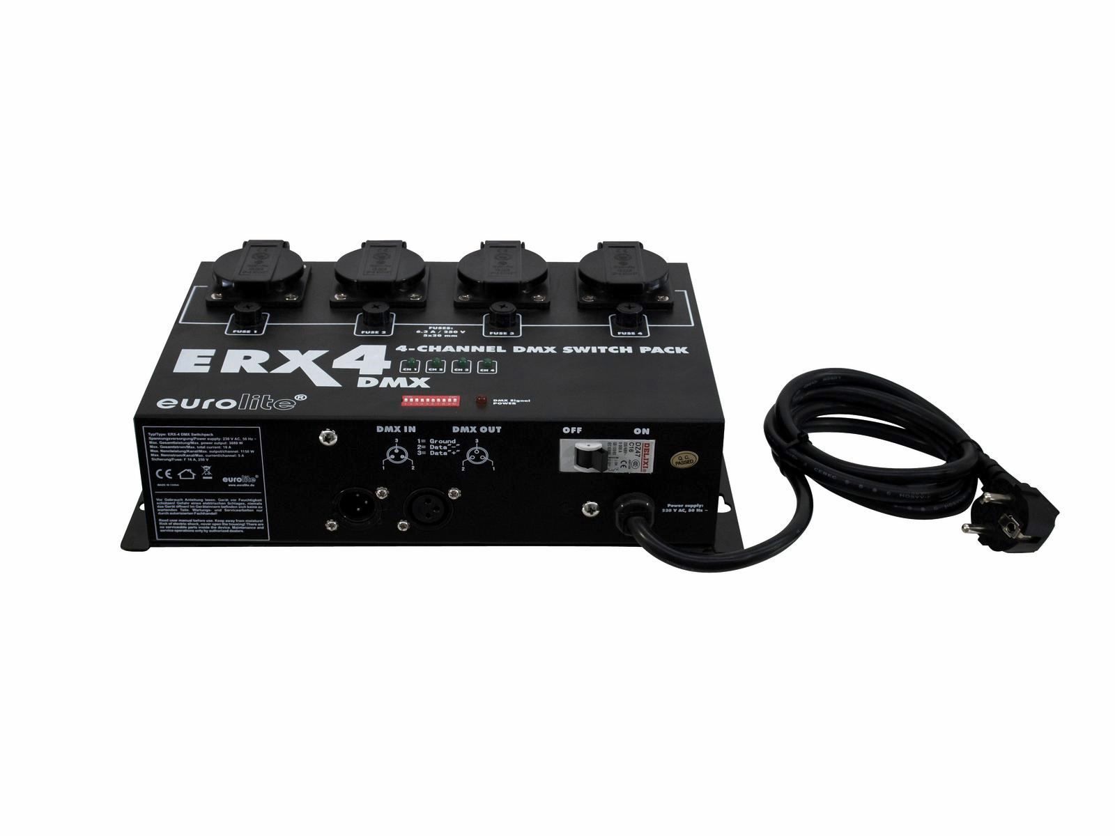 Illuminazione & Effetti luce: EUROLITE ERX-4 DMX Switchpack – Nuovo e nell'imballaggio originale da Däniken SO venduto da Profog1 1