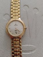 Goldfarbene Junghans Herren Uhr Quartz mit Krone 37 mm