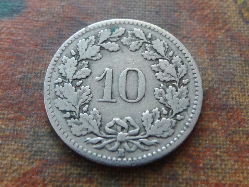 Tutti le monete: 10 Rp. 1908 – Usato da Romanel-sur-Lausanne venduto da Swift13 1