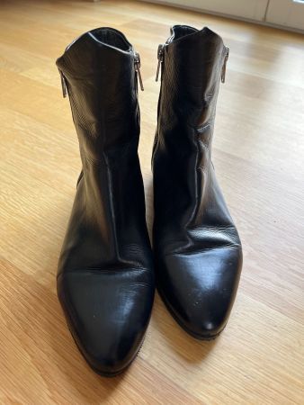 Schwarze Officine Creative Lederstiefeletten (Gr. 36)