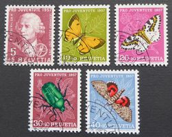 1957 - Pro Juventute - Znr. PJ 168-172 / Serie - ES - o.G.