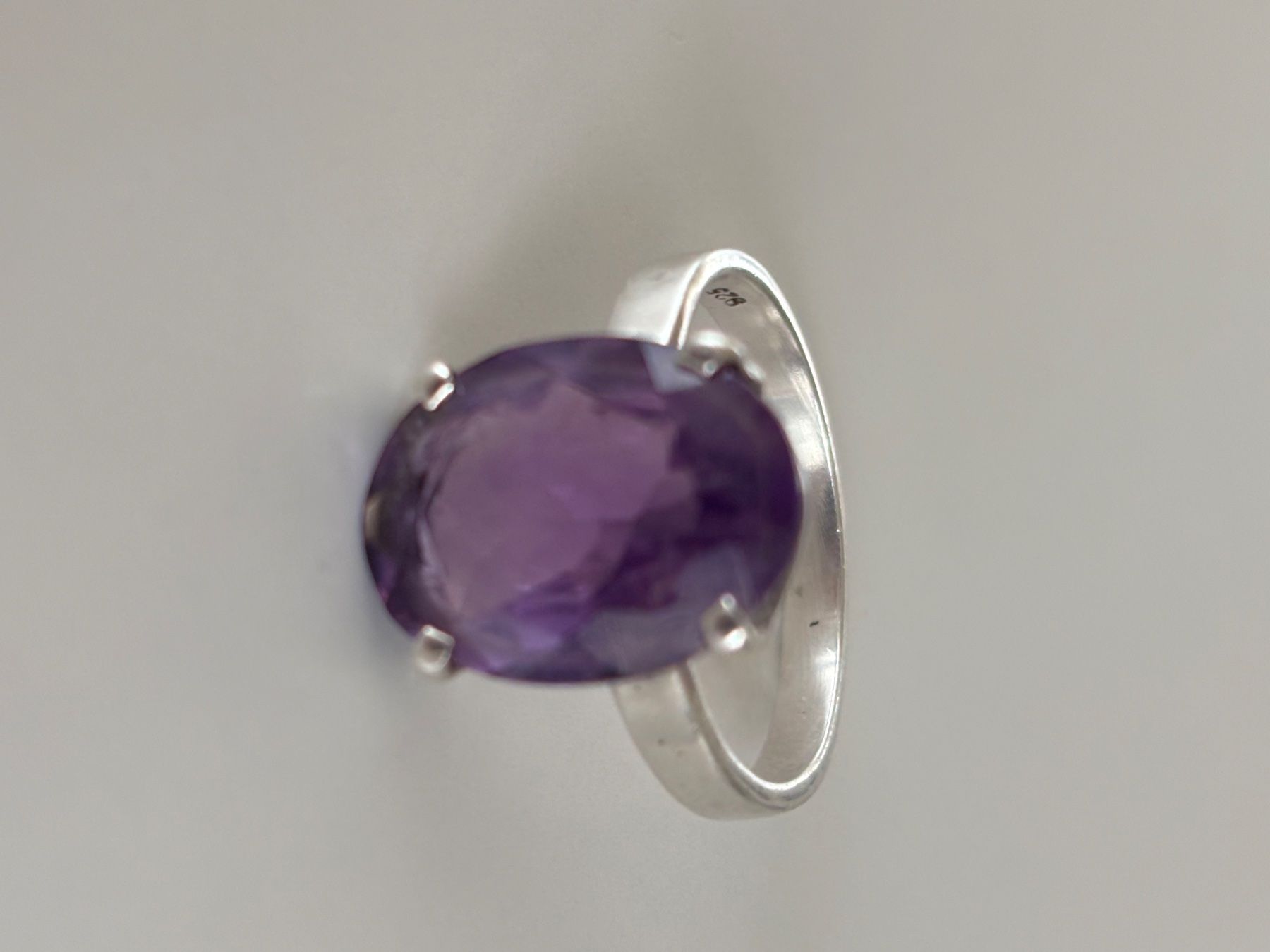Ringe: Ring Silber 925 mit natürlichen Amethyst – Gebraucht aus Stein AR von EvaL056 4