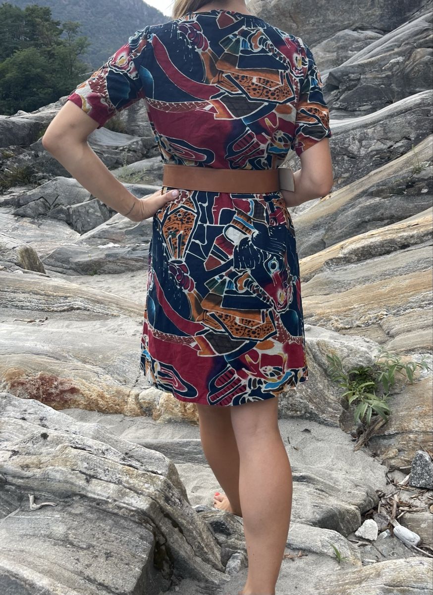 Vestiti: Chic abito di cotone multicolore-tgS/M-nuovo – Nuovo (secondo la descrizione) da Gordevio venduto da LanaZimm 5
