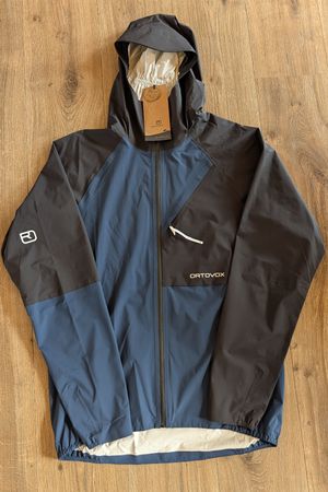 ORTOVOX - Neuve. Veste de Pluie Noir et Bleu, Top Top Top