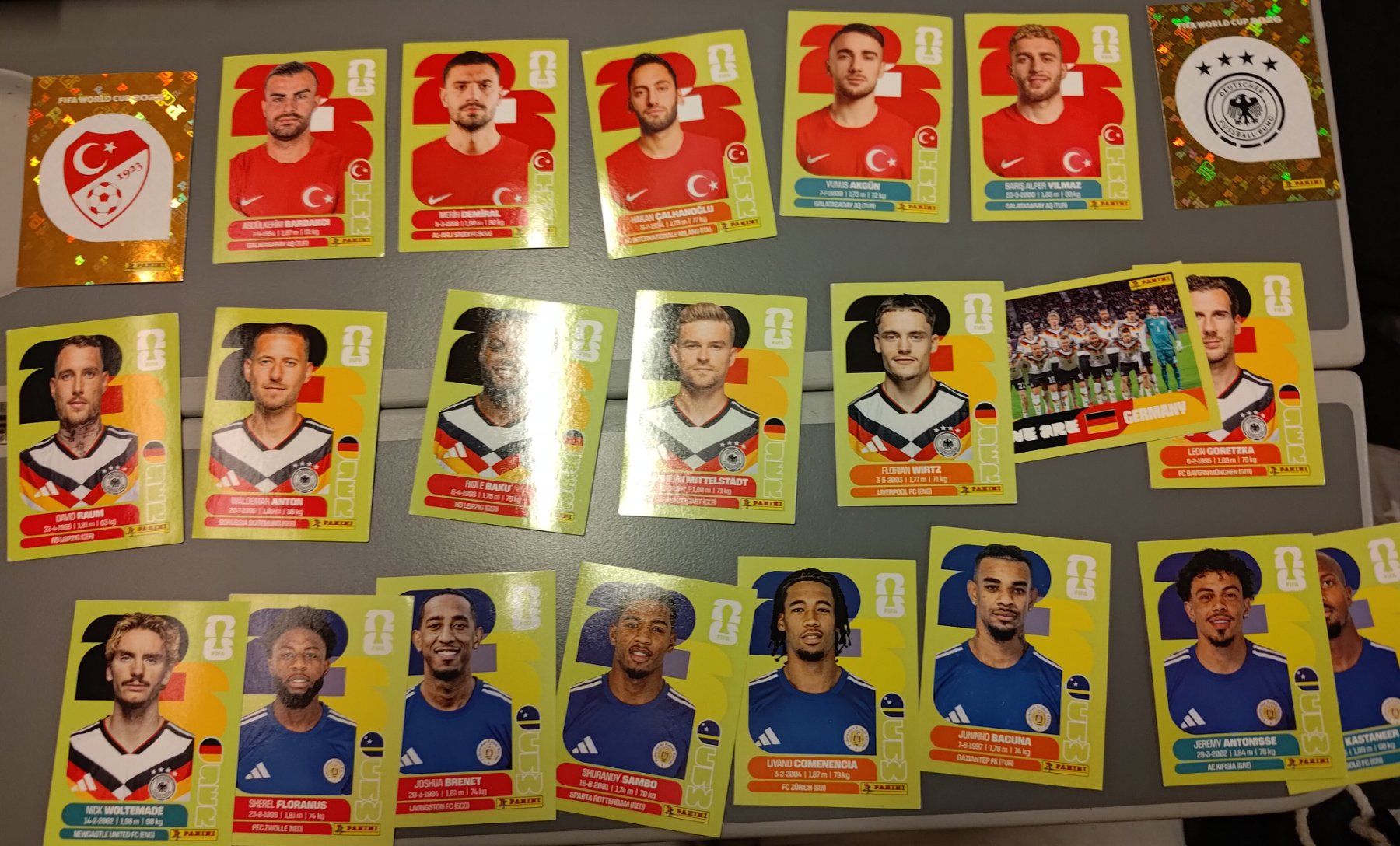 Panini Sammelbilder & Trading cards: Panini 2026 - SET TUR, GER, CUW – Neu (gemäss Beschreibung) aus Bern von Nicolaro 1