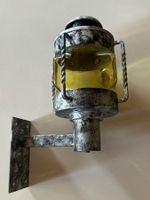 Wandleuchte Laterne Retro Stil Metall Gelb Glas gebraucht