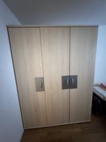 Kleiderschrank 3-türig Birke Nachbildung mit Griffen