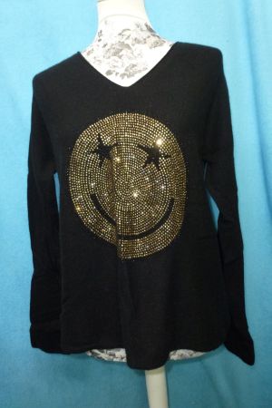 ROSA VON SCHMAUS KASCHMIR PULLOVER 100 % KASCHMIR SCHWARZ