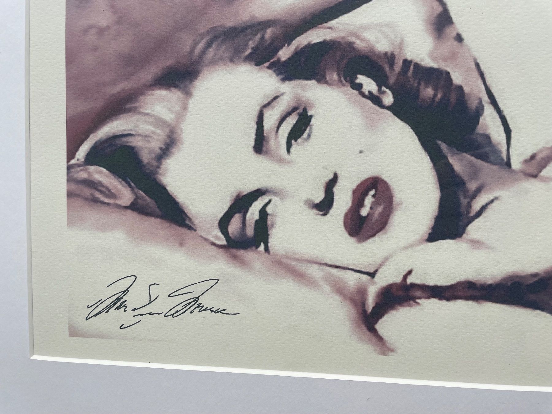 Insegne: Lot Marilyn Monroe: gerahmtes Bild und Blechschild / Nummer – Usato da Effretikon venduto da Bianchina2 5