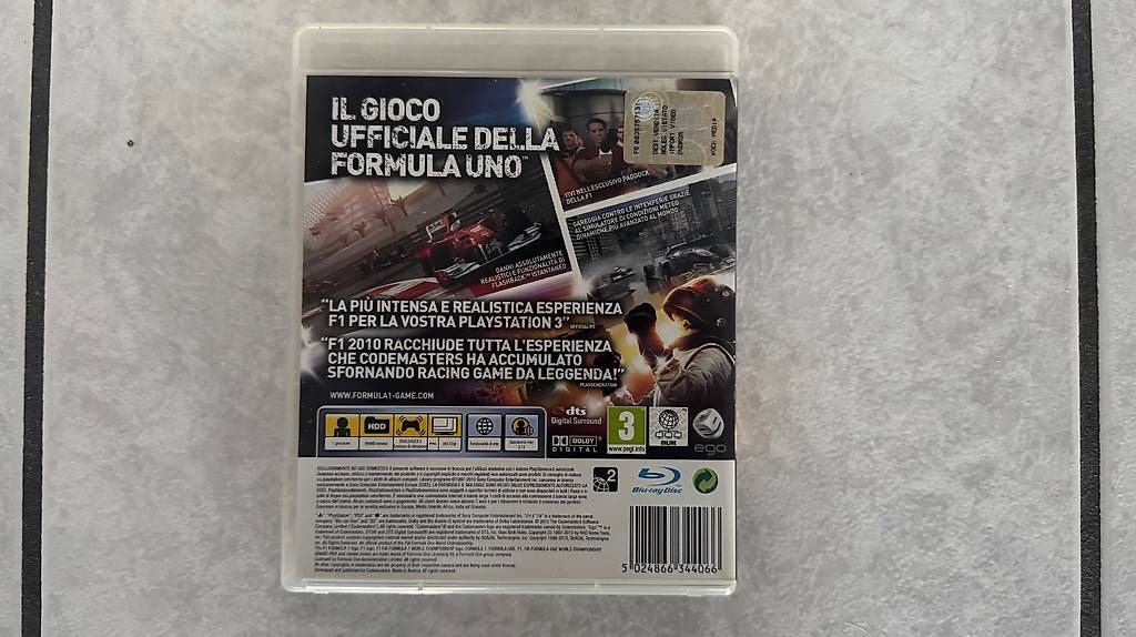Sony Giochi: PlayStation 3 gioco Formula 1  2010 – Usato da Monte Carasso venduto da Ely67 2